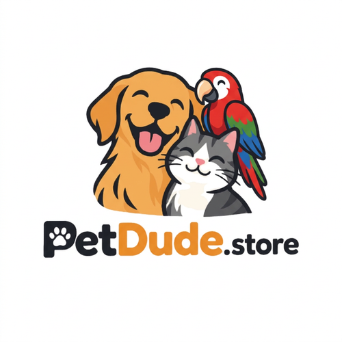 PetDude Logo with Parrot